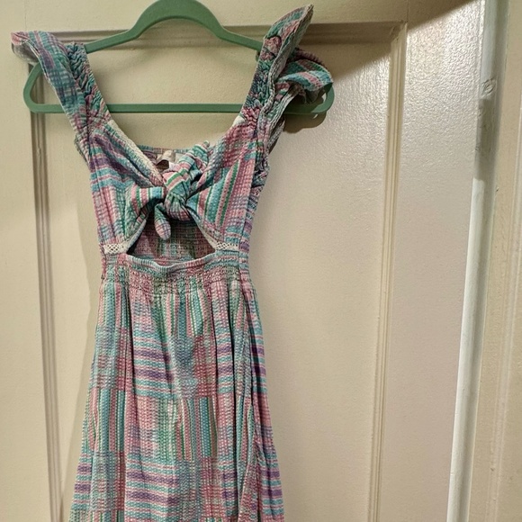 LoveShackFancy Dresses & Skirts - LoveShackFancy Emeka Cotton Tie Front Dress